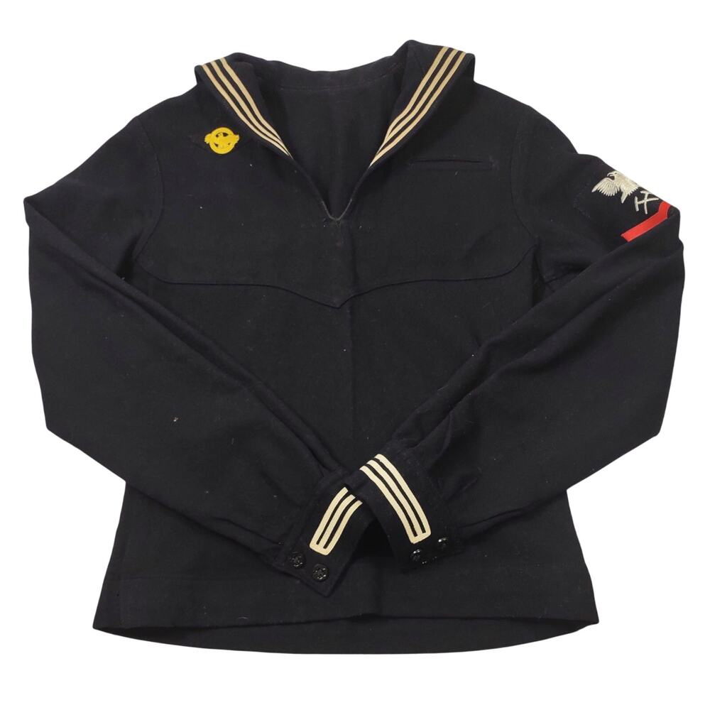 Vintage WWII Navy Crackerjack Pullover, Size Small